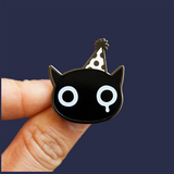 Sad Cat Enamel Pin