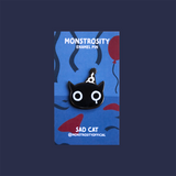Sad Cat Enamel Pin